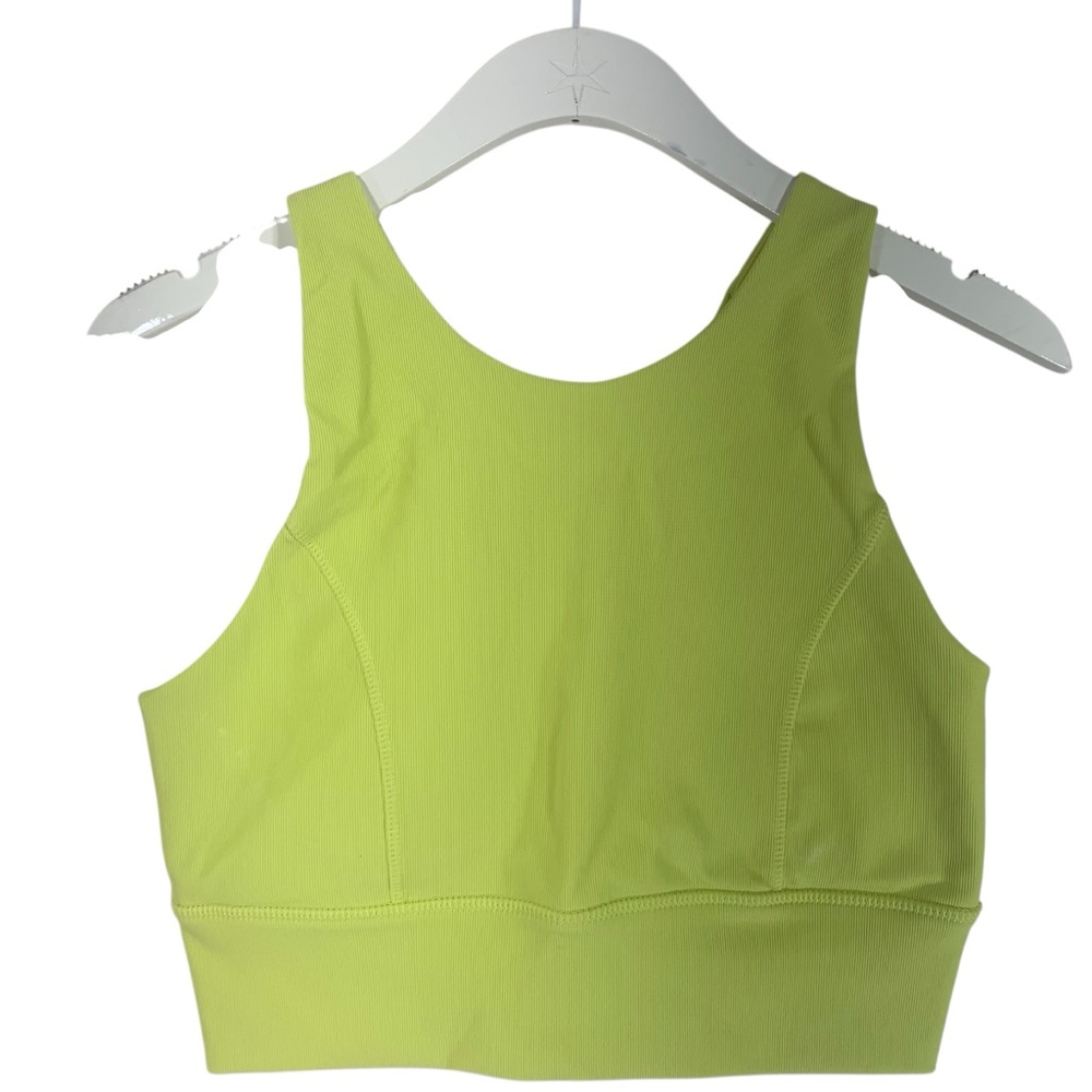 KYODAN Lime Green Sleeveless Crop sports bra size large